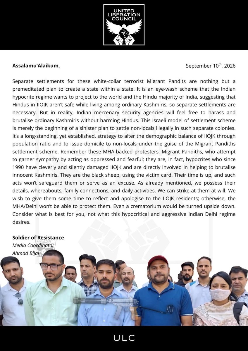 RAMESHManvati's tweet photo. @HMOIndia @OfficeOfLGJandK #KashmiriPandits #PMPackageEmployees threatend again....???
.@HMOIndia @PMOIndia @OfficeOfLGJandK @lg_ladakh https://t.co/OkusvQvw2y