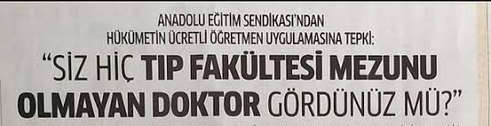 Mahmutcoban__'s tweet photo. ÜCRETLİ DOKTOR, ÜCRETLİ MÜHENDİS YOK AMA ÜCRETLİ ÖĞRETMEN VAR, NEDEN? ORTALAMA 90 BİN ÜCRETLİ ÖĞRETMEN ÇALIŞIYOR ÜSTELİK BİRÇOĞU ÖĞRETMENLİK MEZUNU BİLE DEĞİL.ÜCRETLİ ÖĞRETMENLİK KALDIRILMALI VE YERİNE 50 BİN ÖĞRETMEN ATAMASI YAPILMALI  
 #ÜcretliyeSonAkademiye50Bin https://t.co/fBlYkQcAxX