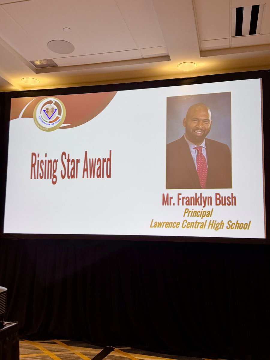 ltgoodnews's tweet photo. Congratulations to @LCHSBears principal Mr. Franklyn Bush! Mr. Bush was honored this afternoon at the @IAPSS_ORG Administrators of Color: Preparing for the Future conference with the 2026 Rising Star Award. βοΈ Well deserved! #LTpride https://t.co/q3P3cx8H5p