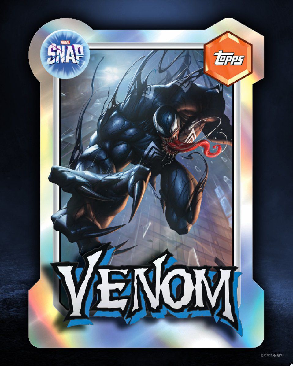 MARVELSNAP's tweet photo. FIRST LOOK: MARVEL SNAP is getting special inserts from Pandart Studios in the 2026 Topps Neon Marvel set. Physical MARVEL SNAP cards, coming soon. https://t.co/4HzmUE6uSD