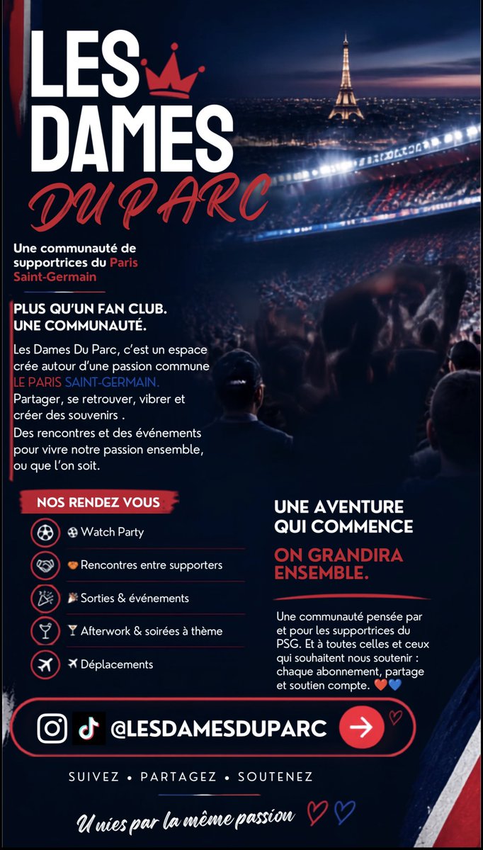 makzaah's tweet photo. Supporters, Supportrices du PSG,

On vient de lancer Les Dames du Parc. Un projet qui me tient vraiment à cœur, avec une envie simple : rassembler les supportrices du PSG et créer une vraie communauté.

https://t.co/DcNIZgf3yA https://t.co/P02s36fCDP