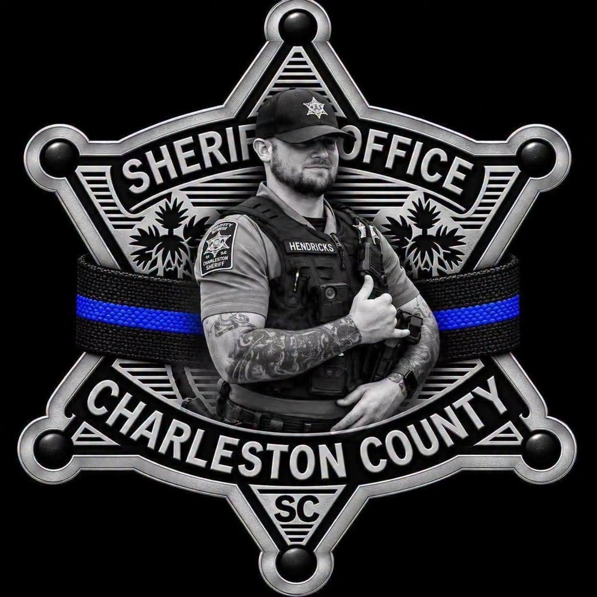 NCPD's tweet photo. Sorrow and Support for the family of Deputy Hendricks - https://t.co/CraZSQQDTf https://t.co/6nANXsaheb