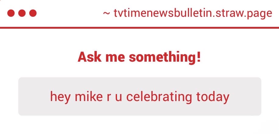 TVTimeNewsRoom's tweet photo. “hey mike r u celebrating today”

Celebrating?? HAH!! The only thing I’ve been “celebrating” is that those dice guys in lighting haven’t dropped ANOTHER stage light! Those acrylic brains have got real butterfingers when it comes to everything but their POINTS, let me tell ya! https://t.co/6CtqRFWN2L