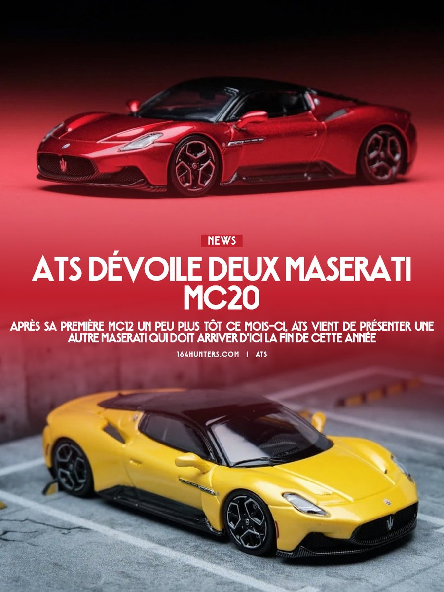 ecenrcmrt's tweet photo. ATS dévoile deux Maserati MC20. https://t.co/Ho2SW0HHmN