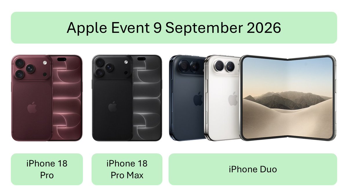 UseYourGadgets's tweet photo. The ₹3 Lakh Foldable and the Missing iPhone 18: 5 Shocking Realities from Apple’s Latest Event
https://t.co/4SRGCuhihn
#Apple #iOS #iPhone #iPhoneDuo #iPhone18Pro #iPhone18ProMax https://t.co/nNjJmvYPX4