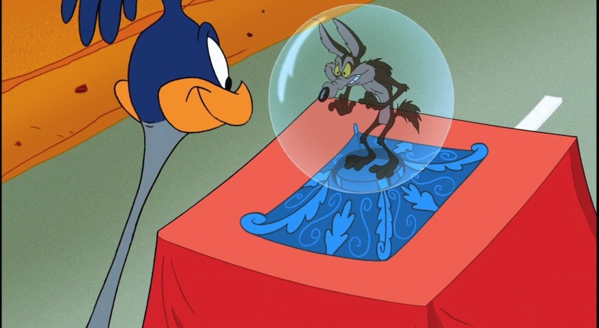 codysoyeah's tweet photo. Roadrunner seeing his one true love in the crystal ball ❤️ https://t.co/qZoFTgdcPe
