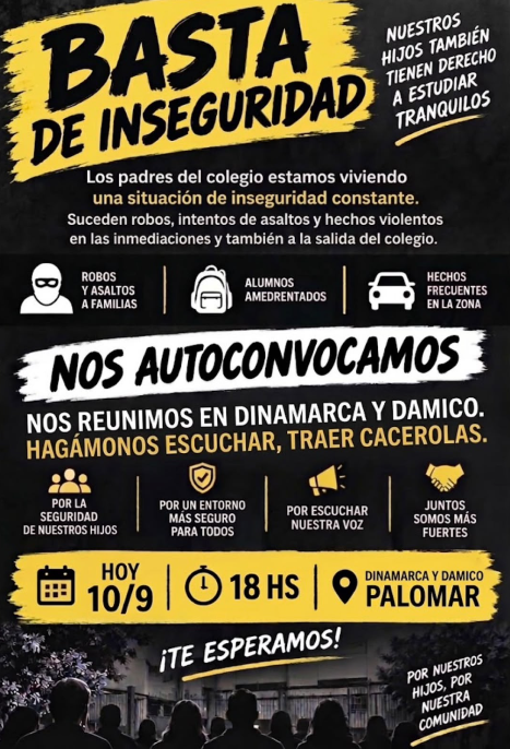 Tomidiazcueto's tweet photo. La Provincia de Buenos Aires está prendida fuego y abandonada.
Recién hoy el inoperante de Lucas Ghi cuenta que la patrulla municipal va a empezar a estar armada.

Claro, cuando el tiroteo es en el colegio de los hijos del Intendente, recién ahí toman conciencia de que no se trata de una sensación.