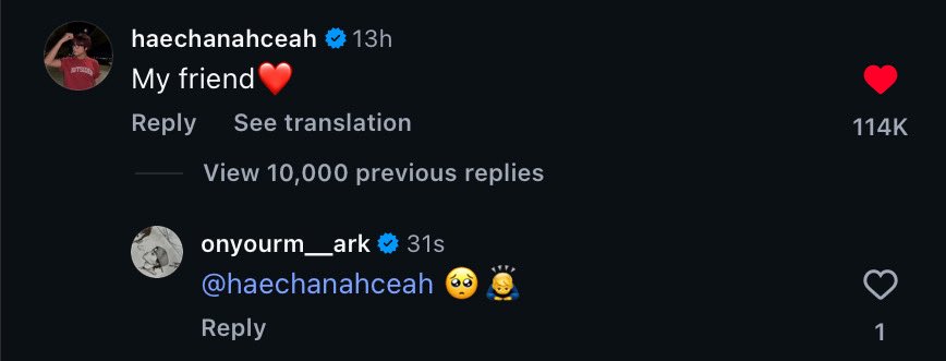 arlynjong's tweet photo. คุณมาร์คมาตอบเม้นแฮชานด้วย ก็เป็นคู่หู strongest duo หนิ 🥺🩵 https://t.co/1jtBNfAgcG