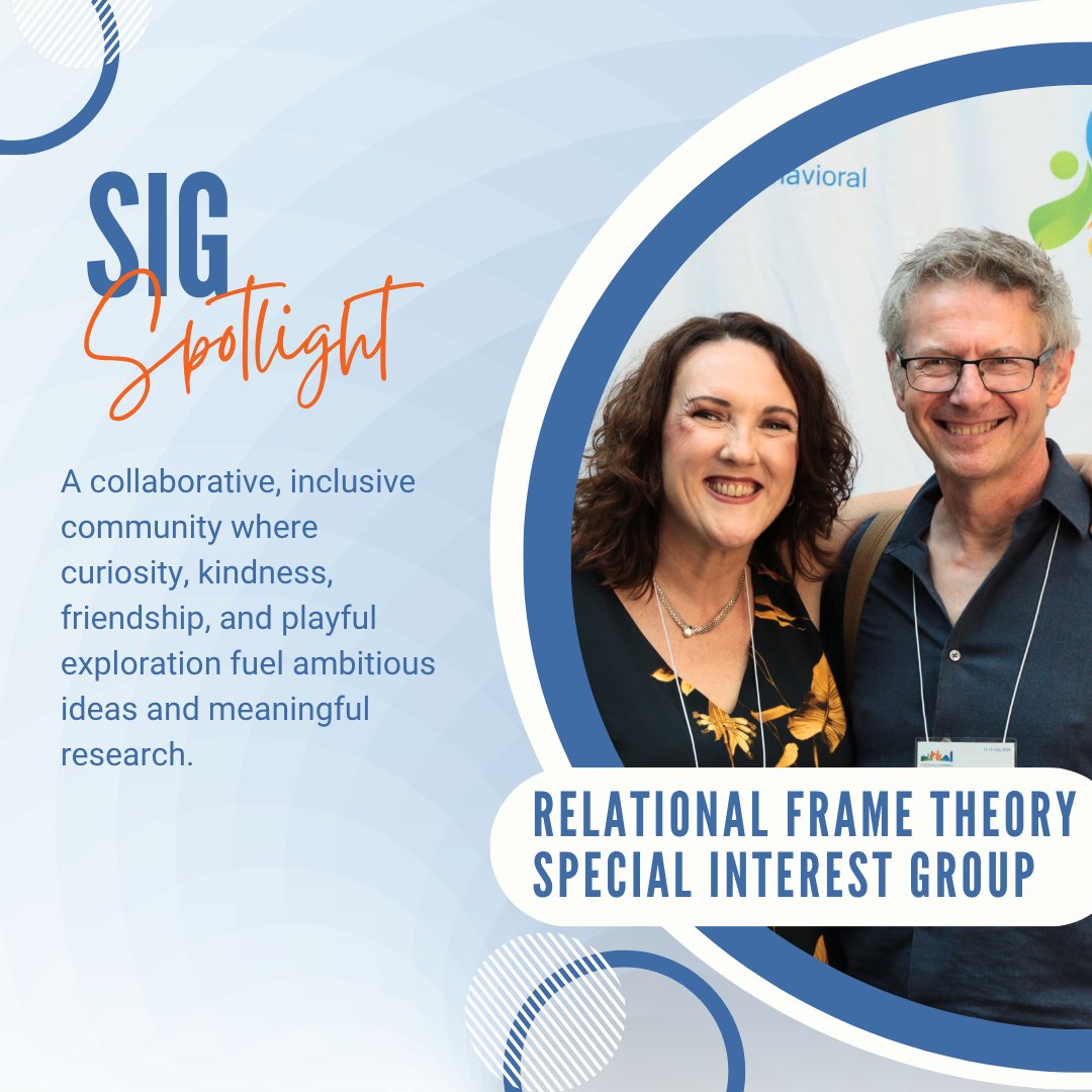 myACBS's tweet photo. SIG Spotlight: Relational Frame Theory (RFT) Special Interest Group

What happens when we come together to explore, advance, and disseminate Relational Frame Theory? The RFT SIG is building a collaborative, inclusive community where curiosity, kindness, friendship, and playful exploration fuel ambitious ideas and meaningful research.

From networking meetings and reading groups to curated “Top 10” research lists for RFT learners, the SIG creates opportunities to connect, learn, and contribute to the field. As recent recipients of the ACBS SIG Award Grant, the RFT SIG is also using this support to record a series of training webinars in Spanish and Portuguese—helping make RFT learning more accessible to communities around the world.

Interested in RFT? Join the RFT SIG and its listserv and connect with a community working to grow RFT research and its impact around the world. https://t.co/JpWNEzhbLE

#ACBS #RFT #mentalhealth #psychology