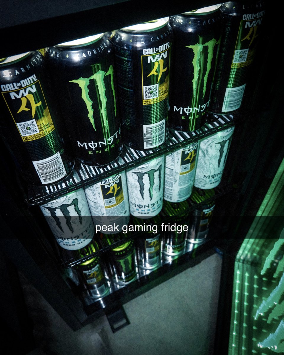 MonsterGaming's tweet photo. You open your fridge and see this. wyd? 👀​
#MonsterEnergy #MonsterGaming #CallofDuty #MW4 https://t.co/FBGcbZjeaJ