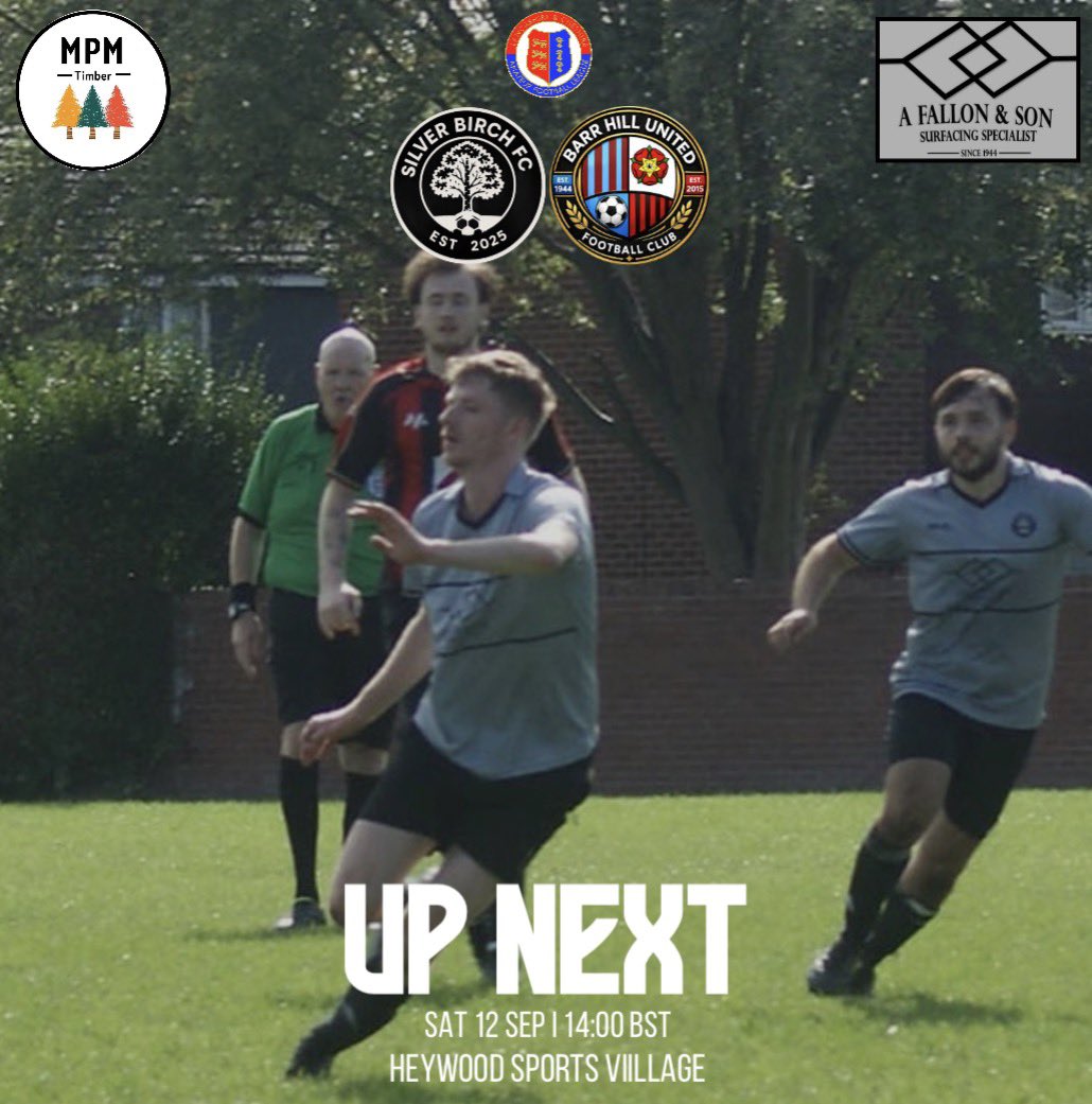 silverbirchfc_'s tweet photo. The Birch return to home turf as we face Barr Hill on Saturday afternoon 👌

Come down and get behind the lads as we look secure our second win of the season!

#UpTheBirch | #UTB https://t.co/suzacFTbks