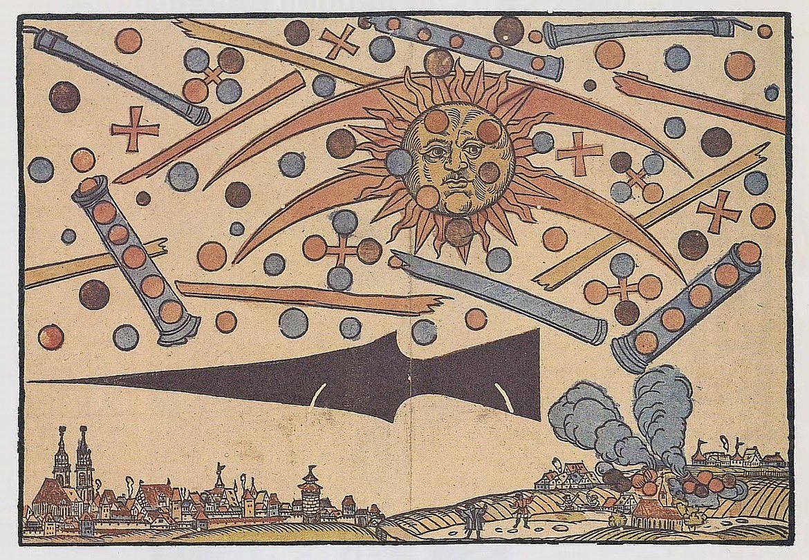 wakenminds's tweet photo. In 1561, the sky over Nuremberg turned into something no one could explain. https://t.co/py43ZOBaGm