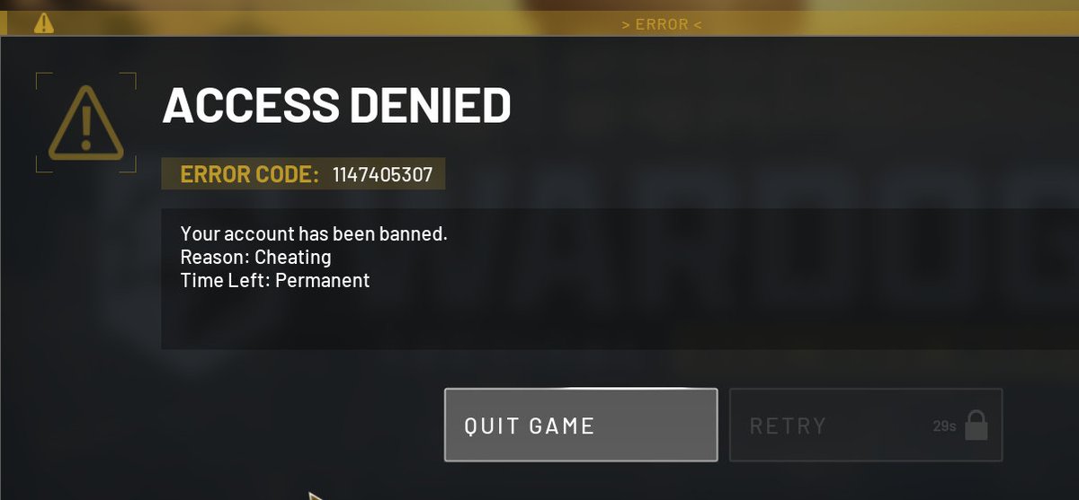 GaryHayUK's tweet photo. @ModernWarzone dont worry you get banned after a few kicks from queue https://t.co/SVaaKftGaK