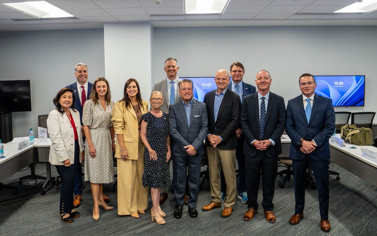 SpaceFlorida's tweet photo. Thank you to everyone who joined today's Space Florida Board of Directors meeting. A special thanks to @FloridaAtlantic and FAU President Adam Hasner for hosting us, and to Representatives @ChipLaMarca and @RepSkidmore for being with us. Grateful for these partnerships as we continue building Florida's aerospace economy.