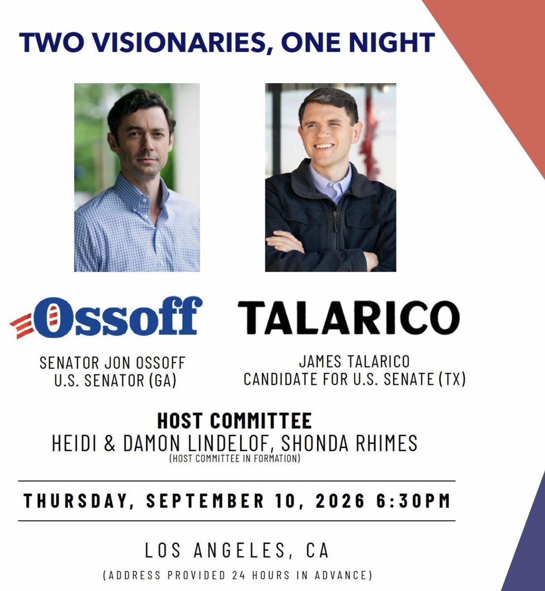 TeamOverhaulGA's tweet photo. Hope Jon Ossoff enjoys his fundraiser in Los Angeles tonight.

It's always good to see a politician visit his actual constituents every now and then. https://t.co/40AWNfiGz2