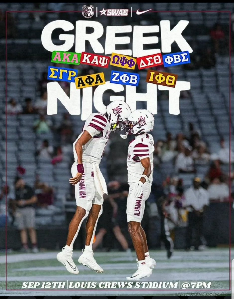 AAMUHC2026info's tweet photo. THE LEGACY SERIES
9.12.26 SATURDAY 
Alabama A&amp;M 
Bulldogs 🐶🐾🦴🏈  
vs
Tennessee St
Tigers 🐯
Kickoff @ 6pm
Normal, AL
🖥 SWAC TV
📻 WJAB 90.9FM
#AAMU26 #AAMU30 #AAMU29 #AAMU27 #AAMU28 #THEHILL #AAMU #BEATTSU #HBCUs #LS26
#BEADAWG26 #AAMUFB
#HBCU #ILOVEMYHBCU  #BDN #SWAC https://t.co/eTOoYB6uZF