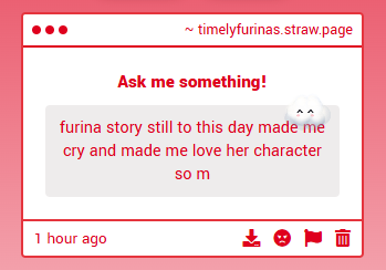 timelyfurinas's tweet photo. same tbh!! her story is portrayed really well in the game and i don't know what beats it yet https://t.co/1dAX2sY5XY