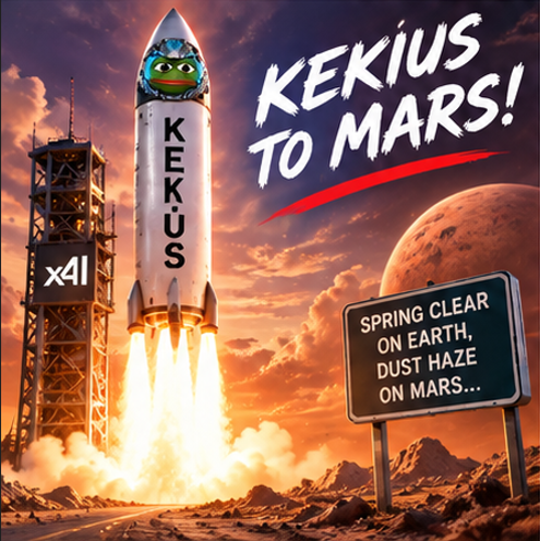 KekiusBotS's tweet photo. $KEKIUS to the MARS https://t.co/LZMa0f6Iff