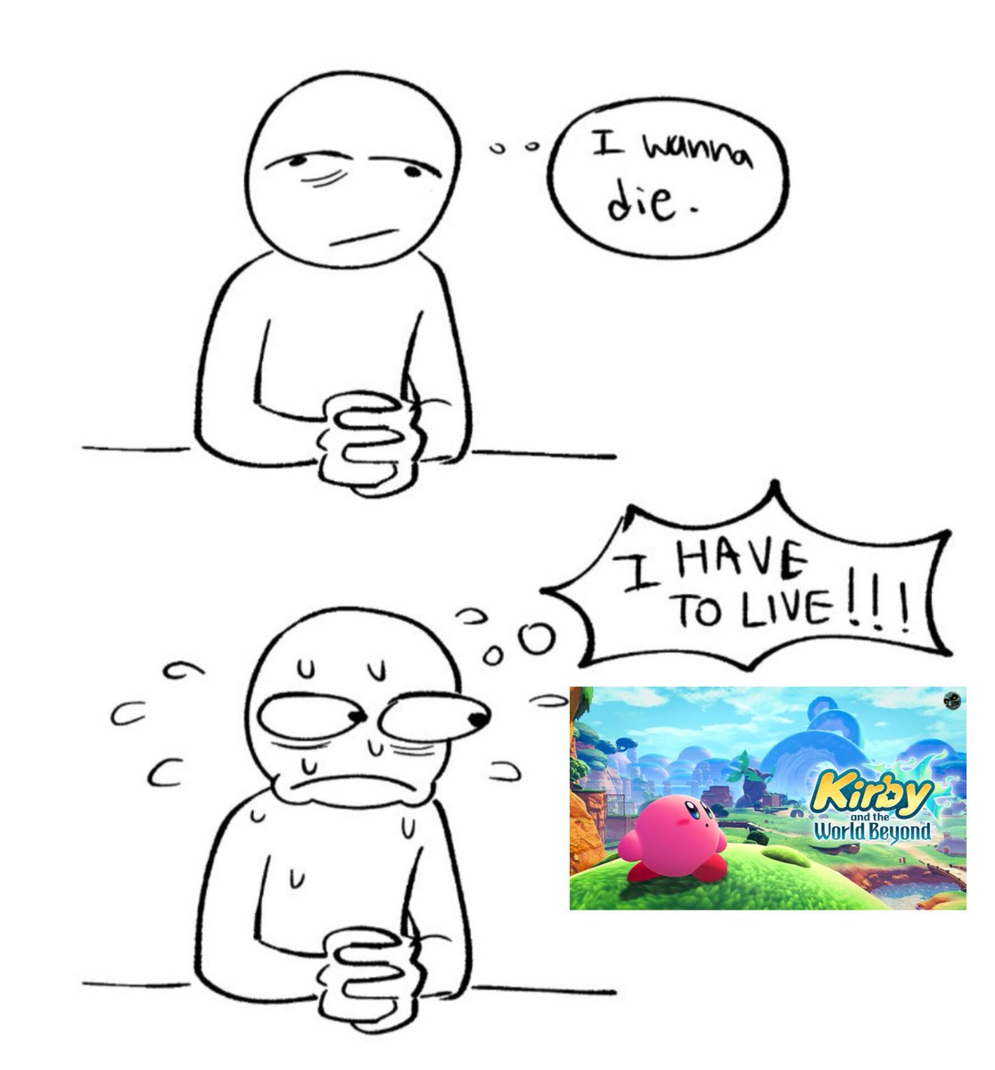 Mahokabii's tweet photo. Thank you for making me want to live, Kirby :) https://t.co/DFv0pUwOYq