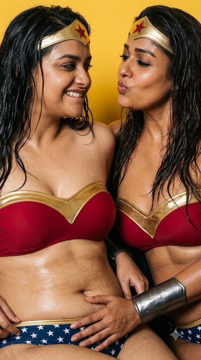 insanetwt02's tweet photo. Nayanthara x Keerthy Suresh – Wonder Woman bikini lesbian duo 🔥🔥

#Nayanthara
#KeerthySuresh
#Kollywood
#SouthIndianActresses
#NayantharaFans
#KeerthySureshFans
#Reels
#Trending
#Viral

Comment your next desired combo https://t.co/QLVws5sfTu