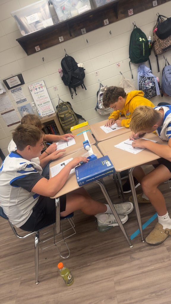 StarCitySchools's tweet photo. Mrs Terry's Science class simulated car crashes to explore the effects of horizontal collisions and see physics in motion #bethebest https://t.co/vX7MYuMDne
