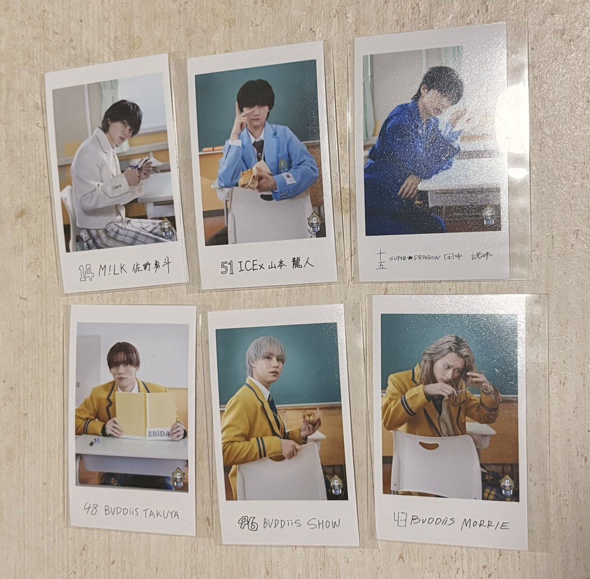 tnsi05's tweet photo. EBiDAN THE LIVE 2026 15th Anniversary エビミュ エビライ グッズ 交換

【譲】カイ、タクヤ、佐野勇斗、塩崎大智、TAKUYA、SHOW、MORRIE、田中洸希、山本龍人、竹野世梛、八神遼介、千田波空斗

【求】入場特典、隣の席ユーキ＞買取

比率違い検討します(タクヤは比率違いのみ) https://t.co/p4BGvjQyZM