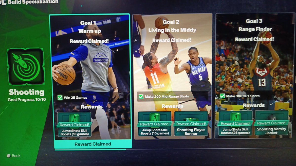 2K_Grinders_Inc's tweet photo. Shooting Specialization Goals 1-10 + Max Badge Tokens & 99 OVR Completed for @U_SEE_IT_
Thank you for choosing us!
#NBA2K27 #2KCommunity #2KComp https://t.co/UWa26THKkC