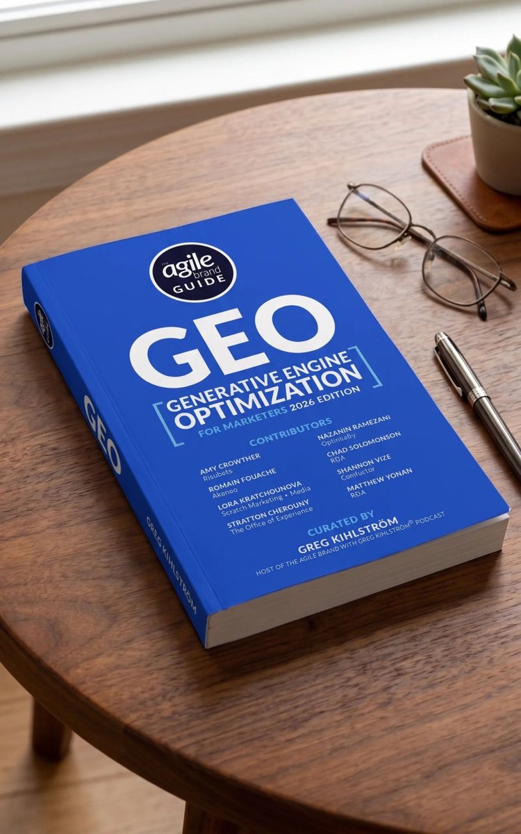 theagile_brand's tweet photo. New book: The Agile Brand Guide: GEO.
Your buyers are asking ChatGPT and Perplexity what to buy. Get the right answer.
 
Get the book now:: https://t.co/OR9GpCzgMQ
 
 #GenerativeEngineOptimization #GEO #AIsearch https://t.co/ZlJVLzEkzW