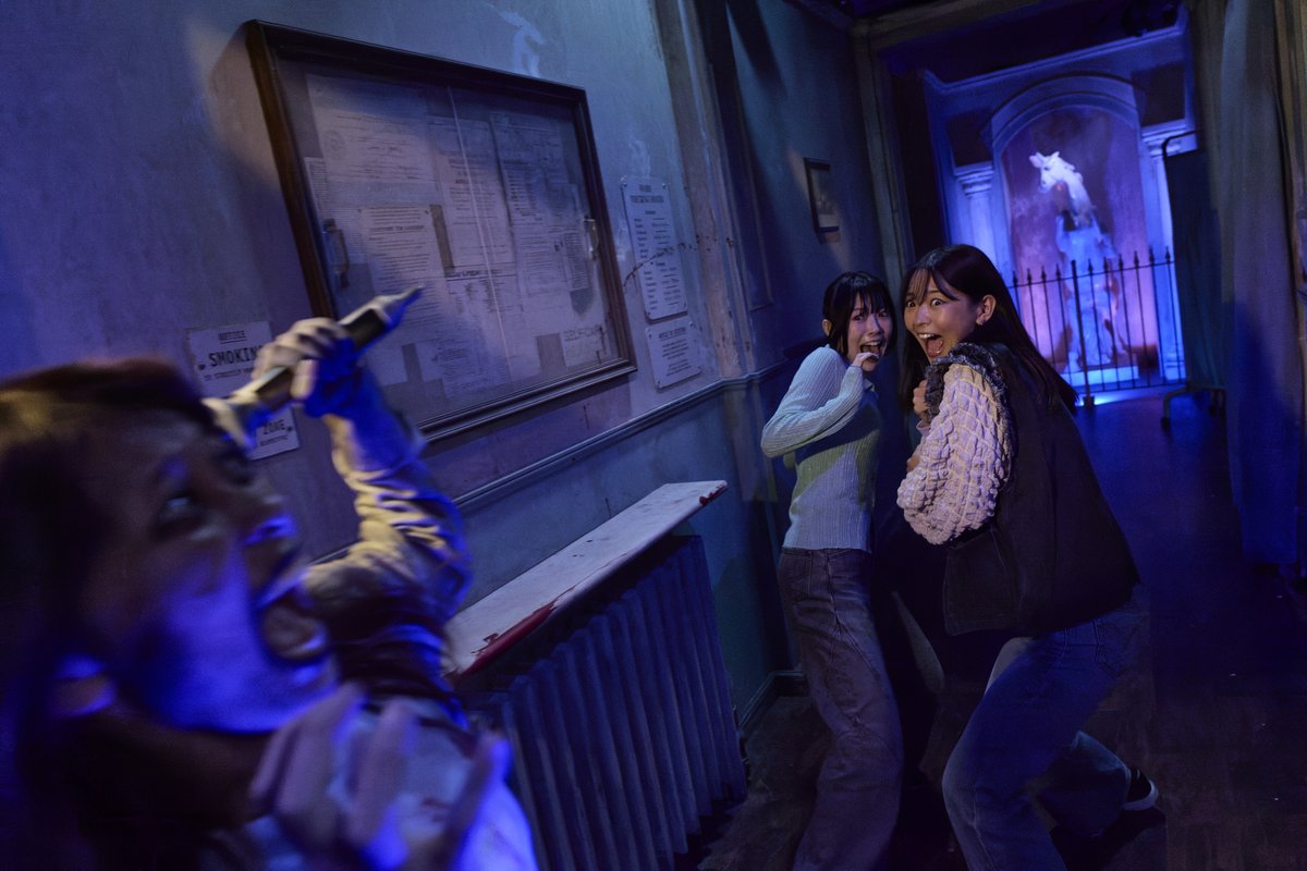 RENews_X's tweet photo. 👻 Terrifying photos from the Resident Evil Requiem: The Dive attraction at Universal Studios Japan!

We need this at Universal parks around the world! 🙏

(via: @crank_in_trend) https://t.co/jxcpp8cals