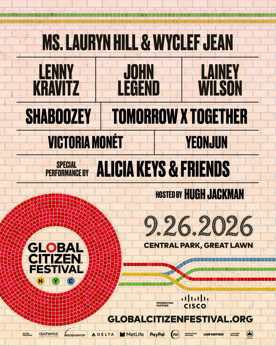 kchartsmaster's tweet photo. TOMORROW X TOGETHER &amp; YEONJUN will perform at the Global Citizen Festival on September 26. https://t.co/wmlRZUm6Mt