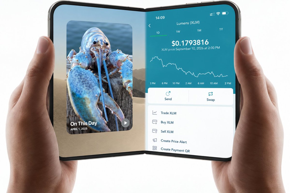lobstr's tweet photo. Split View on the iPhone Duo, used exactly as Apple intended. https://t.co/zbErEGSIIe