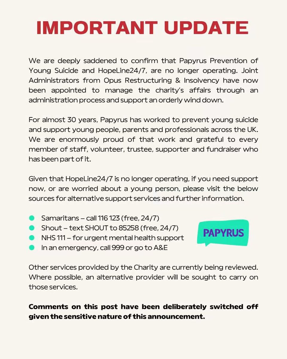 CreativeFrameUK's tweet photo. Heartbreaking news on #worldsuicidepreventionday an invaluable service has gone to the wall with no guarantee others can fill the gap. The more we get stretched the harder we pull together @LeedsCommFound @mhuleeds @LiveWellLeeds @ls14trust @space2 https://t.co/BhojXI3jDX