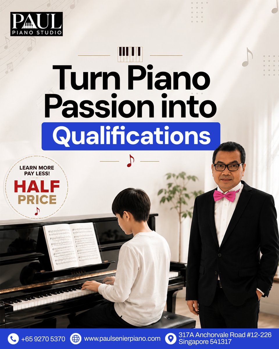 paulpianosg's tweet photo. Love playing the #piano and want to take your skills further? @paulpianosg helps students develop their technique, musical understanding, and confidence through structured piano learning.
š¶āØ
š +65 9270 5370
š https://t.co/UIjonwaa8b
#PaulPianoStudio #PianoLessons https://t.co/eD3gCX4VM0