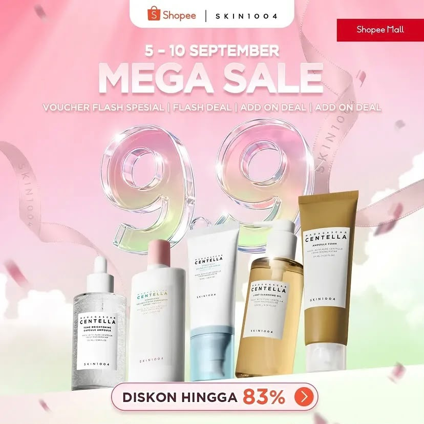 bellusinfo's tweet photo. DISKON 9.9 BELUM BERAKHIR GUYS🥹🎀

SKIN1004 masih MEGA SALE sampai hari ini aja!🧴🩷
dan diskonnya tuh.. nggak main-main🫠💸

✨diskon hingga 83%
🎟️voucher 50% OFF
🎁FREE GIFT
🚚FREE SHIPPING
💝hadiah member

yuk serbuuu sebelum hari ini berakhir! 🛒💨
https://t.co/H0e8Nkk652 https://t.co/I9gwbxvaBd