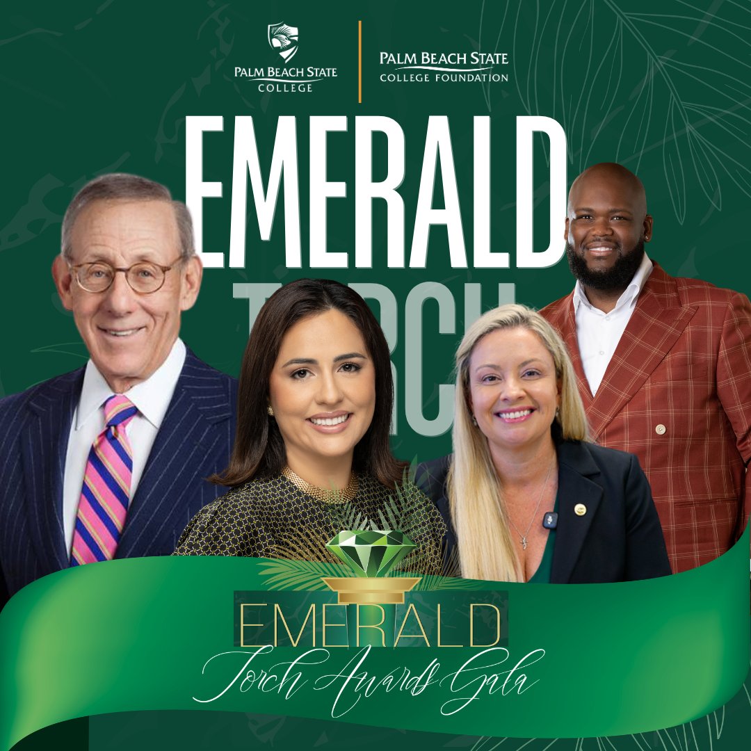 PBStateCollege's tweet photo. Announcing the 2026 #PBSCEmeraldTorchAward honorees!

Lifetime Achievement Award: Stephen M. Ross
Emerald Torch Award recipients: Alexiou Gibson, Sara Baxter and Clara Acero

Read more in the #PBSCNews Center: https://t.co/M5PUbRl0C9

#MyPBSC | #ETAG2026 https://t.co/lL1nKrlPED
