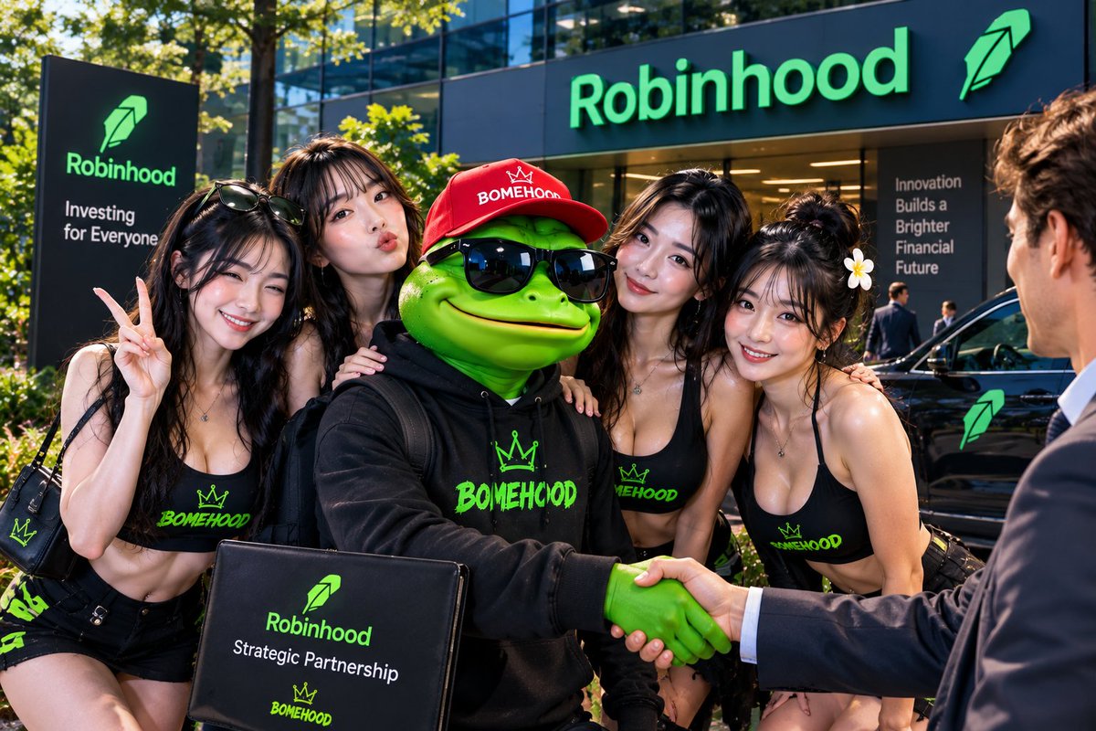BOMEHOOD's tweet photo. πΈπ§’ BOMEHOOD is meeting Robinhood! π€π
Red cap on, squad ready, and big moves ahead. ππ₯
Just another day in the BOMEHOOD journey. π
#BOMEHOOD #Robinhood #Crypto #MemeCoin #Web3 https://t.co/g7Zoa7Vn2U