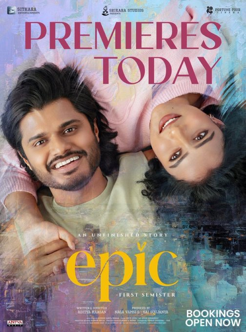123telugu's tweet photo. మొదటి షో వివరాలు : ‘ఎపిక్’
https://t.co/yV33MrrwIB
#123telugu #Epic #EpicFDFS #EpicReview #EpicRating #AnandDeverakonda #VaishnaviChaitanya https://t.co/itGJ6kHro1
