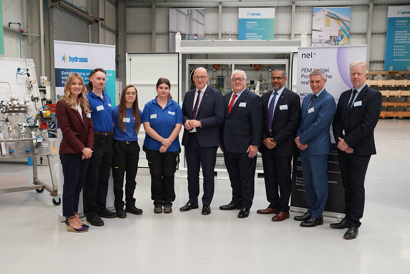 ScotGovFM's tweet photo. The First Minister today visited Hydrasun in Aberdeen to announce £17.5 million in Just Transition Fund investment for 22 projects across the North East and Moray.
 
The funding will support at least 500 jobs and create 350 skills places a year.
 
More: https://t.co/rINP1GtIf5 https://t.co/rKmX6oKq9O