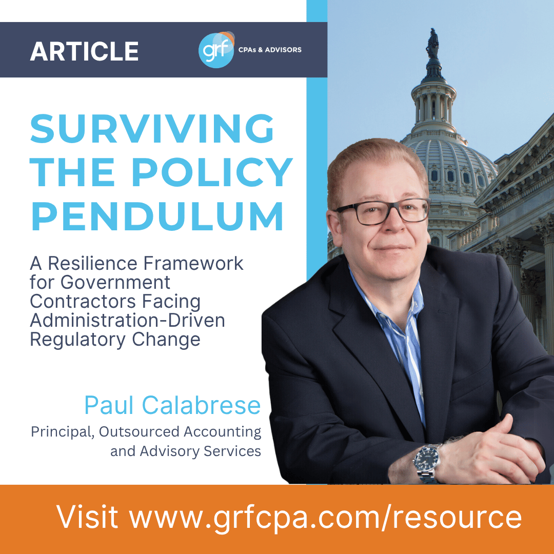 GRFCPAs's tweet photo. Policy shifts are inevitable.
The most resilient government contractors don't chase every new requirement, they build compliance and governance frameworks that can withstand change. Explore a practical four-pillar resilience model.

https://t.co/Ahg2pGCRLs

#GovCon #Compliance https://t.co/fQ7AYORusw