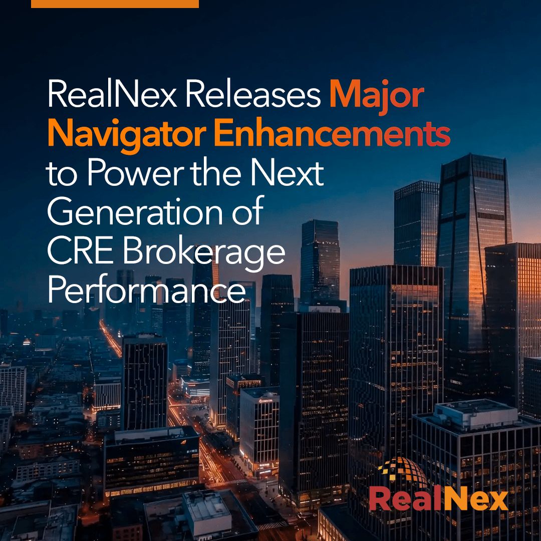 RealNex's tweet photo. Today is a big day for commercial real estate technology.

We just shipped the biggest RealNex release yet — one connected platform for how CRE actually works: KRM to manage your knowledge, MarketEdge and Insights to sharpen strategy, MarketPlace and Bridge to accelerate deals, RealNex Vault to control the close, and CRE-trained AI across all of it.

We call it the CRE Intelligence Advantage. The technology behind the deal — more connected, more intelligent, more powerful.

See everything that's new → https://t.co/o5kdrtONCZ 
#CRE #PropTech #CommercialRealEstate