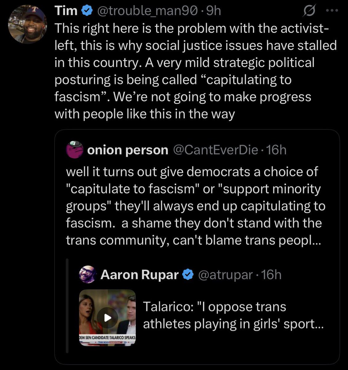 blandCinema's tweet photo. Liberals are now demanding that trans people be sold out https://t.co/uTyRATcgcb
