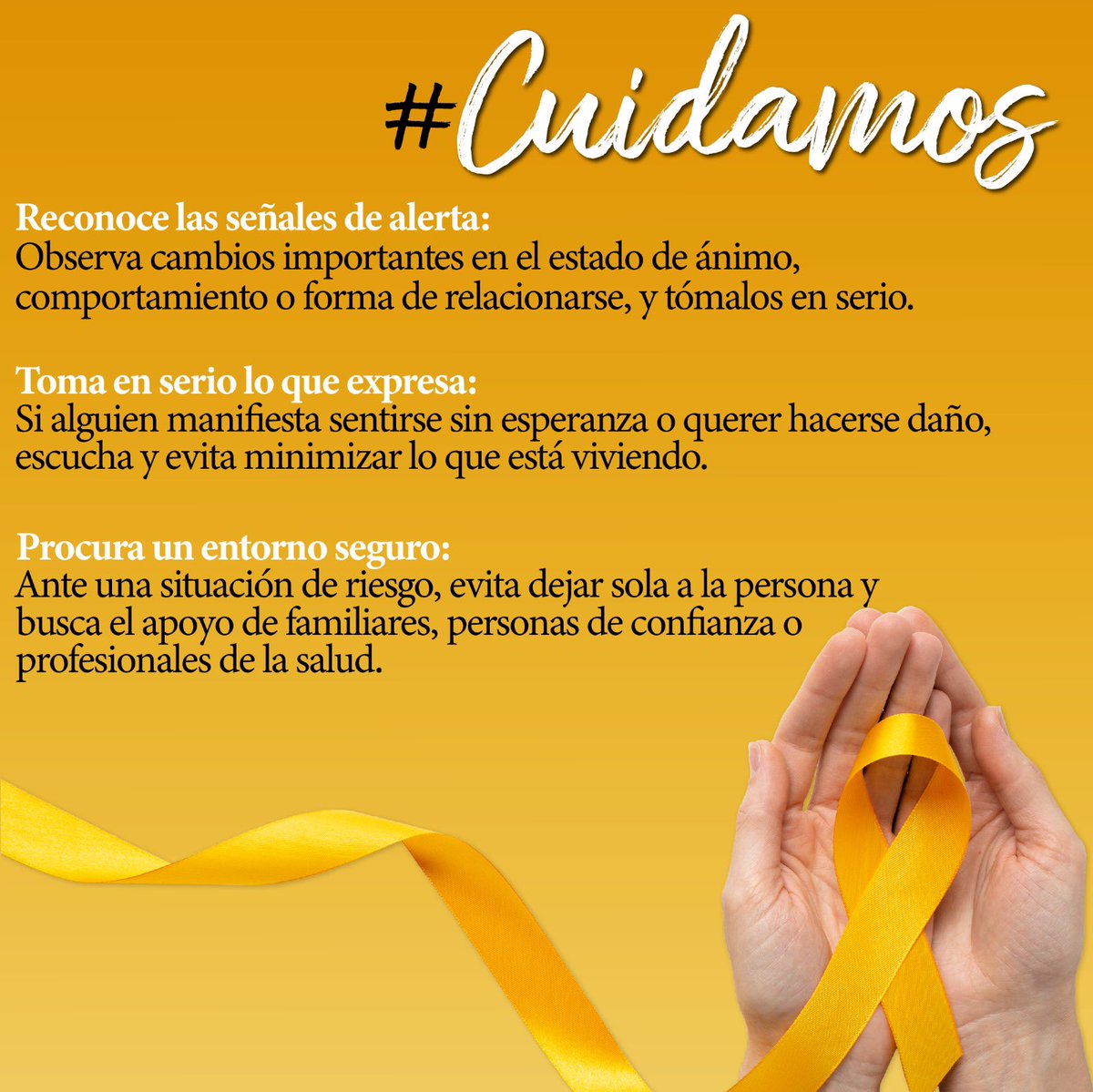 Gob_Guerrero's tweet photo. Reconocer las señales, escuchar sin juzgar y acompañar con empatía puede marcar una diferencia.
#Cuidamos #Escuchamos #Acompañamos #DíaDePrevenciónDelSuicidio https://t.co/mK7PAftthY