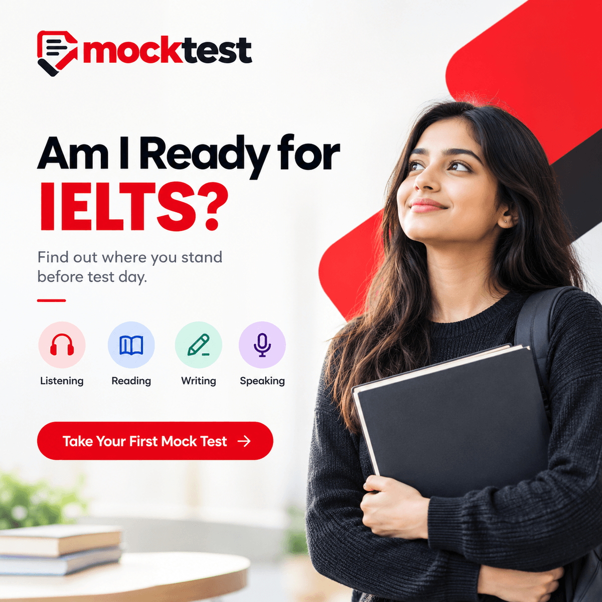 mocktestlive's tweet photo. Think you’re ready for IELTS? 👀

Don’t guess your score.

Test yourself. Know your level. Improve before test day. 🎯

Your IELTS journey starts now."
#IELTS #IELTSMocktest https://t.co/tVBrgxkskF