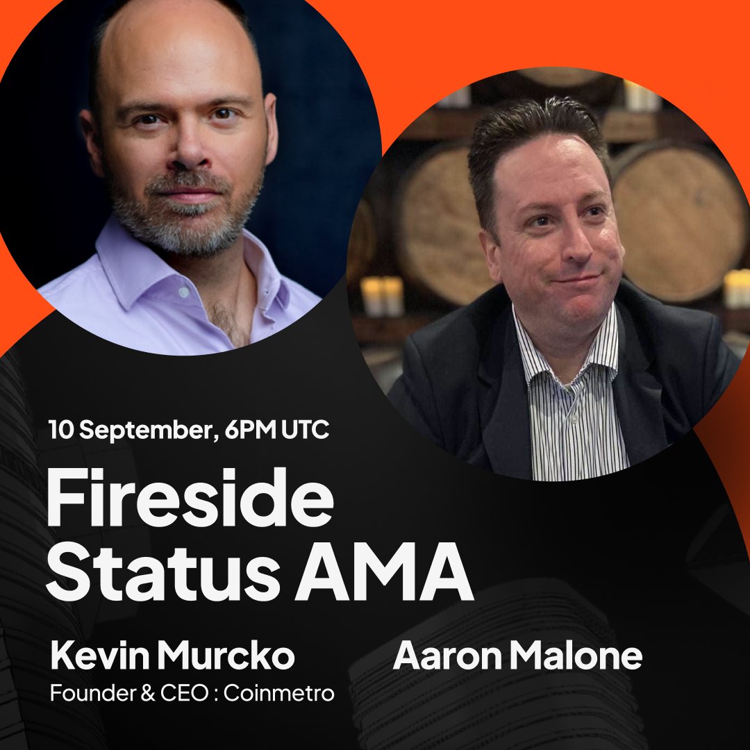 CoinMetro's tweet photo. AMA today. Kevin Murcko answers your questions, hosted by Aaron Malone, Coinmetro shareholder and creditor.

Where things stand with the court, and what reorganization means for the business going forward.

Watch here: https://t.co/O1L3npaH7l https://t.co/tQPverMzC6