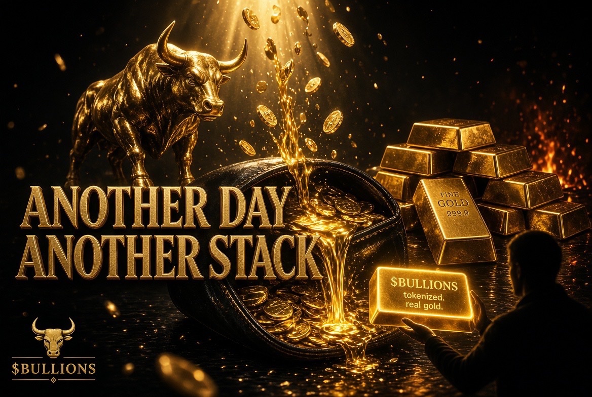 bullions_rh's tweet photo. Another day, another stack.

Rewards flowing.
Burns happening.
lucky bullionaires getting paid in Gold tonight.

The herd keeps growing. 🐂✨
#bullions https://t.co/Buh1soTBnB