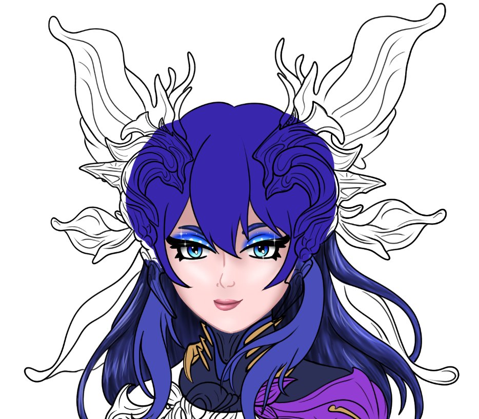 khali_see's tweet photo. Yareli Protoframe slowly in work. Going to take a bit but can't wait to show it off <3 #warframe #warframefanart https://t.co/fbU8PtDVkN