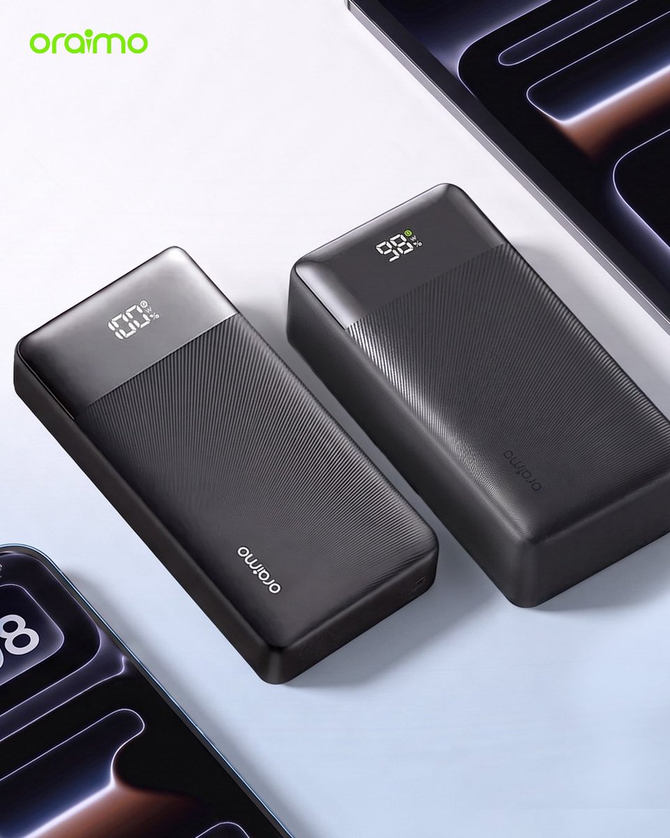 RealKakuzi's tweet photo. The latest iPhone deserves a charging companion that can keep pace. Meet the oraimo PowerGaN 451 with AniFast™ technology. #BestIphoneFastChargers #TrulyFastTrulySafe https://t.co/J5NyPpEKJw