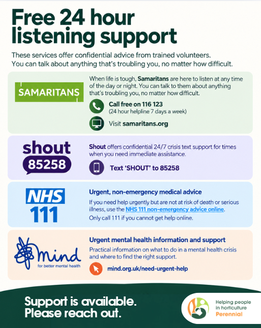 PerennialGRBS's tweet photo. Today is #WorldSuicidePreventionDay.

If you or someone you know experiences thoughts of suicide or self-harm, or feels unable to cope or keep themselves safe, support is available.

Find support and crisis information here:
https://t.co/QmpVuLRJq4

#PerennialHelps https://t.co/GeO889wnII