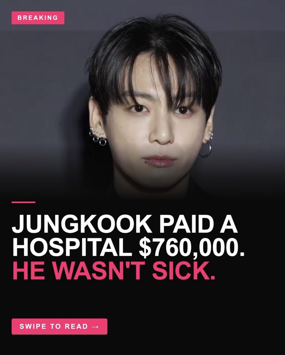 aan_neeb's tweet photo. Jungkook donated 1 BILLION WON (around $760,000) to Seoul National University Children’s Hospital to help children whose families couldn’t afford their treatment. 🥺

And the part that gets me the most?
He never announced it himself. The hospital did.

No cameras. No publicity. No need for praise. Just quietly helping children and their families when they needed it most. This is the kind of person Jungkook is😭🤍

A beautiful heart, always. So proud of you, Jungkook🫂 

🔗 https://t.co/SZRrDzGUbU