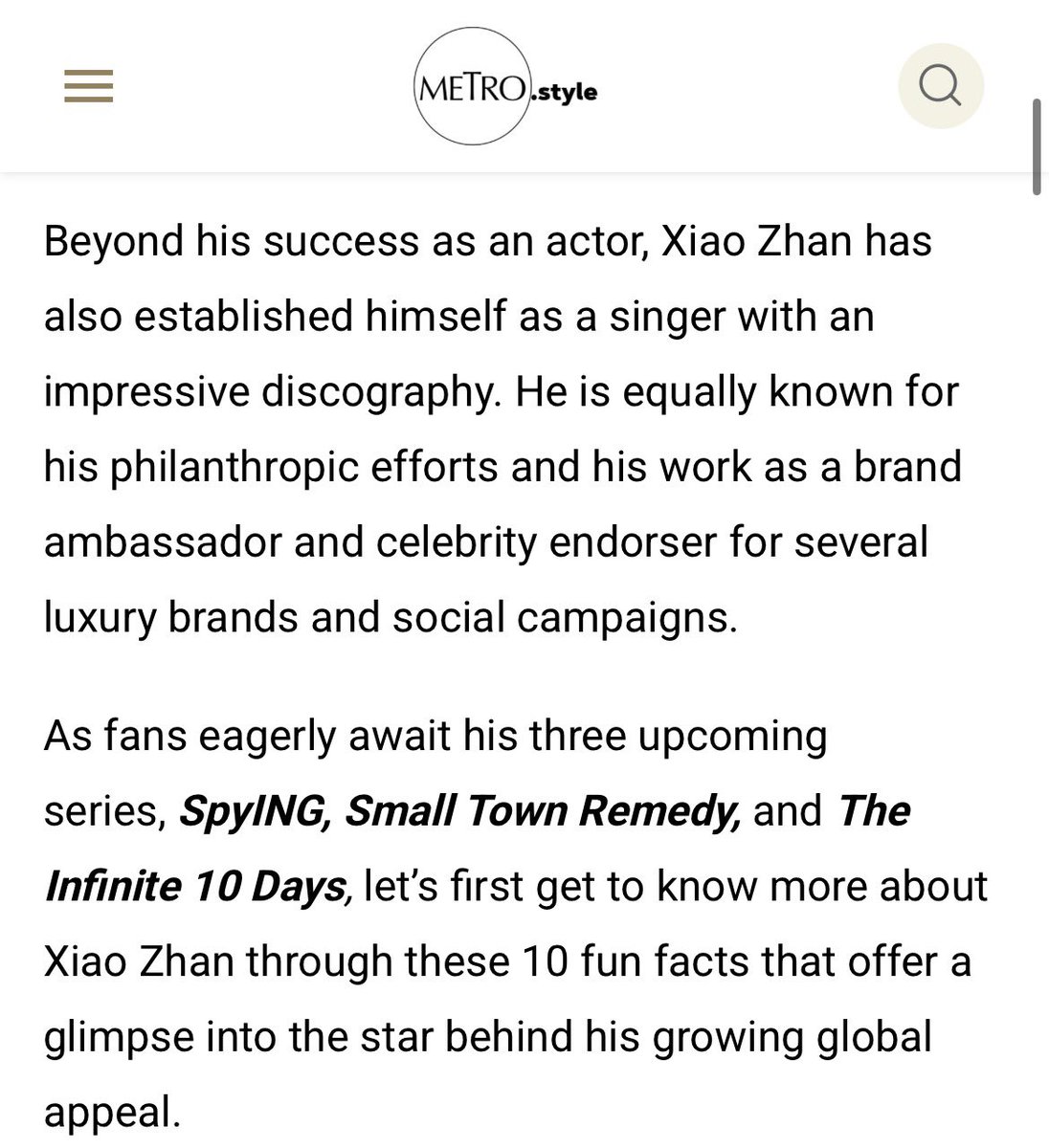xzmelons's tweet photo. Philippine mainstream media ABS-CBN News has dedicated a comprehensive article to the global superstar #XiaoZhan 🔥 https://t.co/IuIRRTaW5E